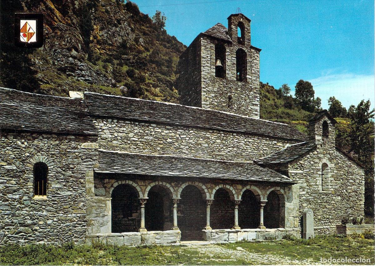 Postales: Postal Iglesia Rom&aacute;nica de Queralbs Girona Pirineo Catal&aacute;n