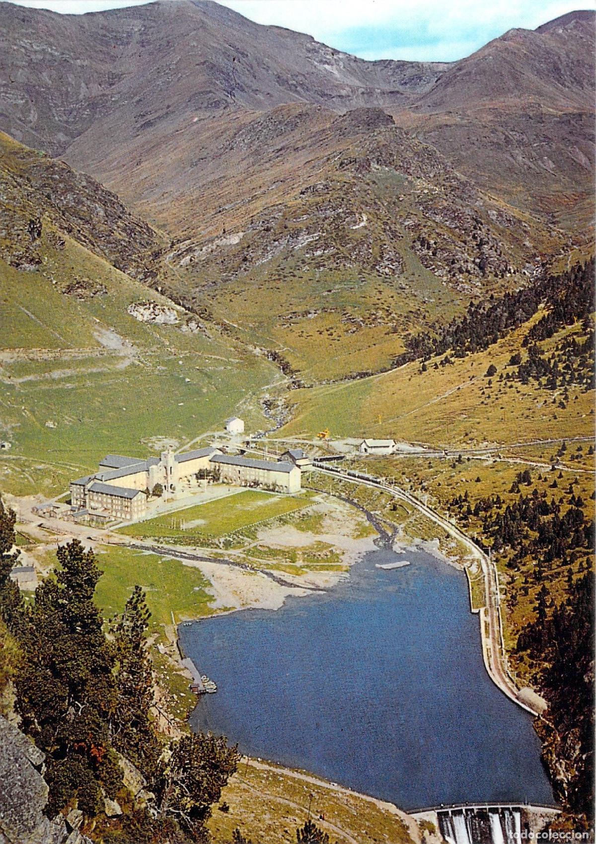Postales: Postal Santuario de Nuria Girona desde Cueva de San Gil
