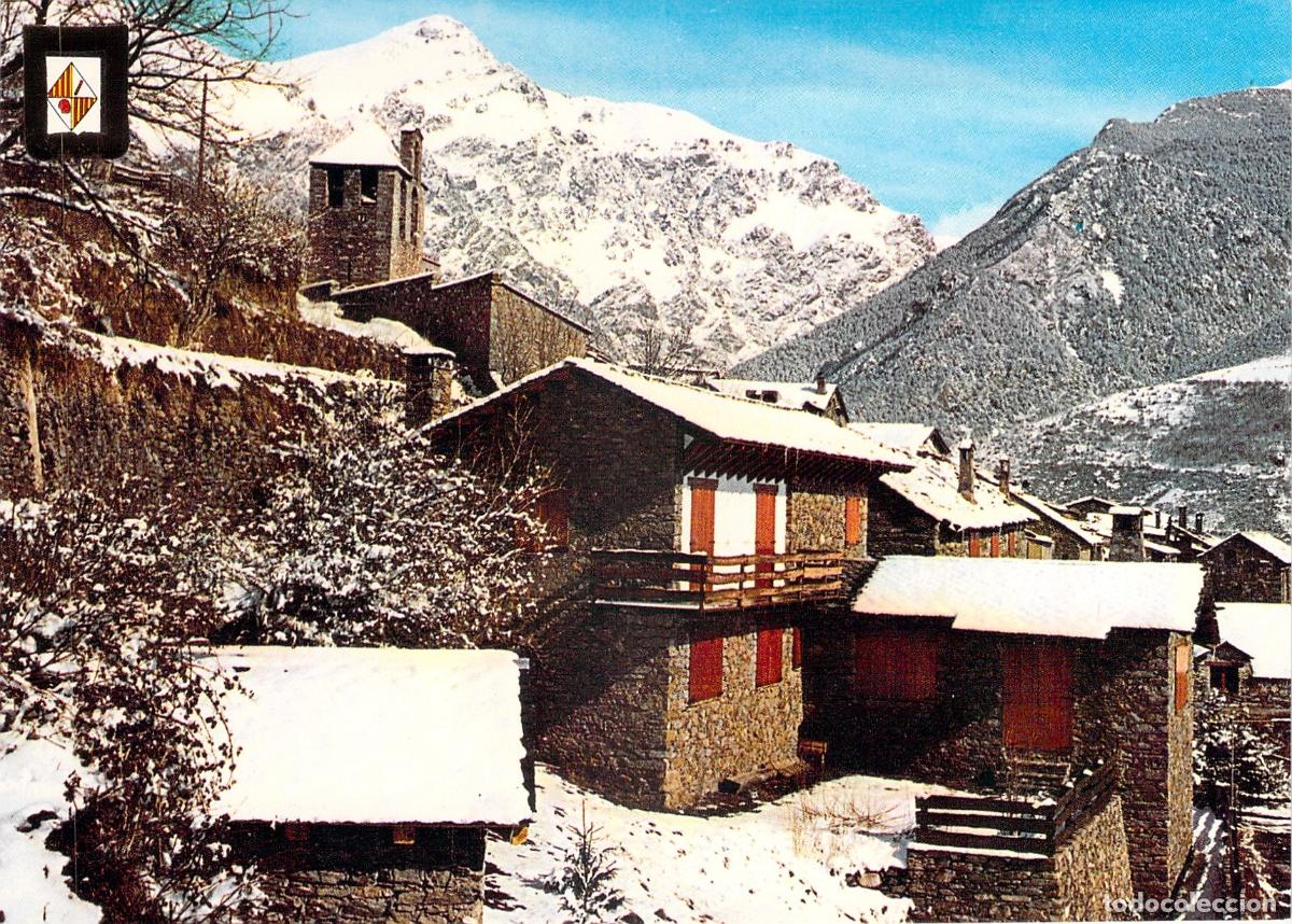 Postales: Postal de Queralbs Girona Vista General Nevada Escudo de Oro