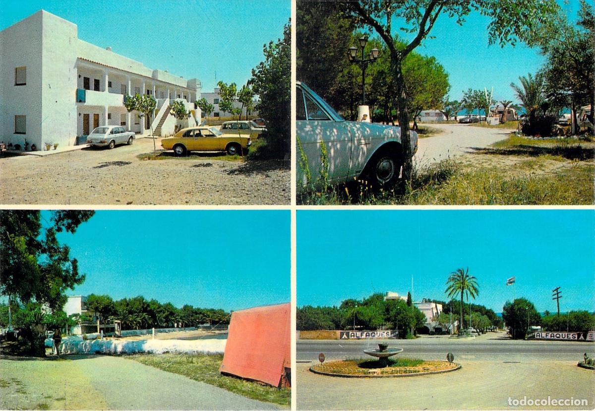 Postales: Postal Multivista del Camping Los Alfaques en Alcanar, Tarragona