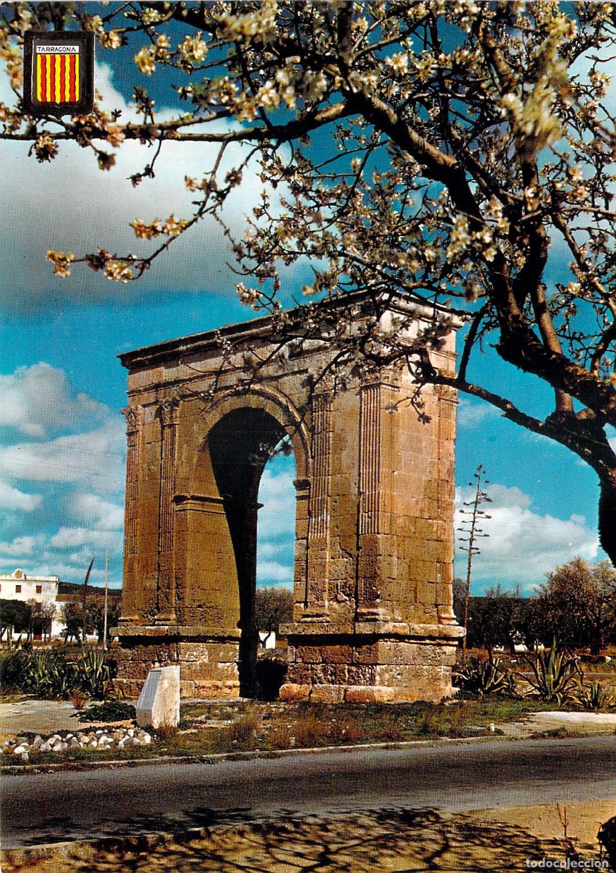 Postales: Postal Arco de Bar&aacute; en Tarragona Costa Dorada Escudo de Oro