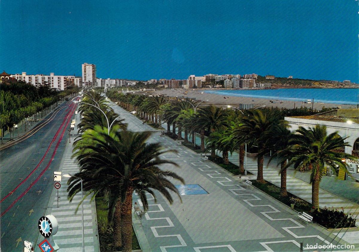 Postales: Postal de Salou Paseo Mar&iacute;timo Nocturno Costa Dorada