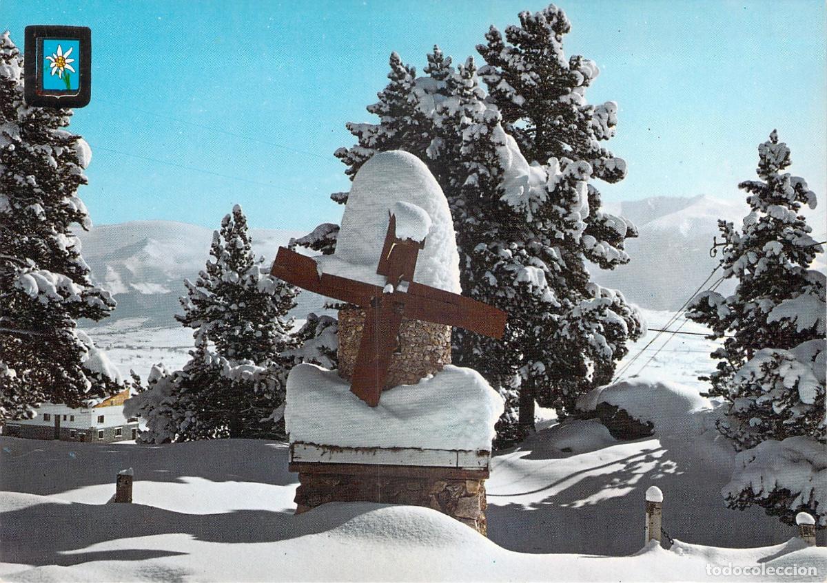 Postales: Postal Paisaje Nevado con Molino y Pinos Primera Colecci&oacute;n de paisajes Nevados