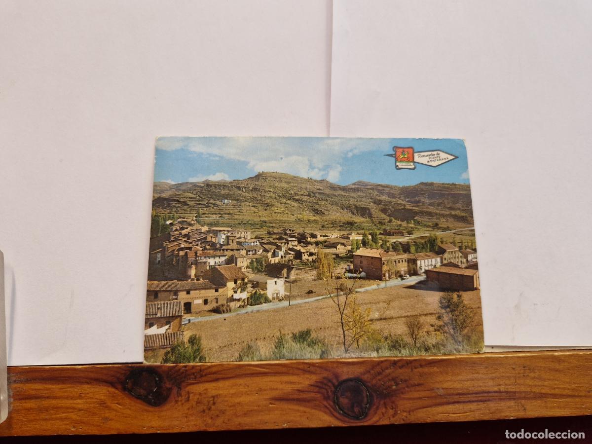 Postales: BONITA POSTAL CIRCULADA. PUENTE MONTA&Ntilde;ANA. HUESCA.