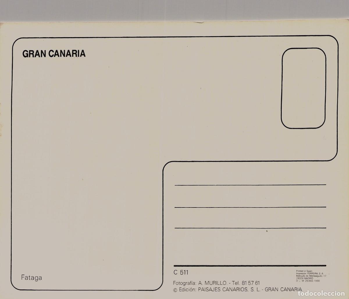 Postales: Postal de Fataga en Gran Canaria, Islas Canarias - Foto 2