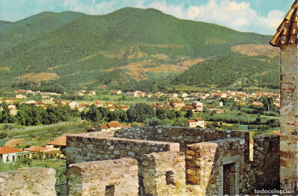 Postales: Postal de La Garriga, Barcelona - Vista parcial con ruinas y monta&ntilde;as