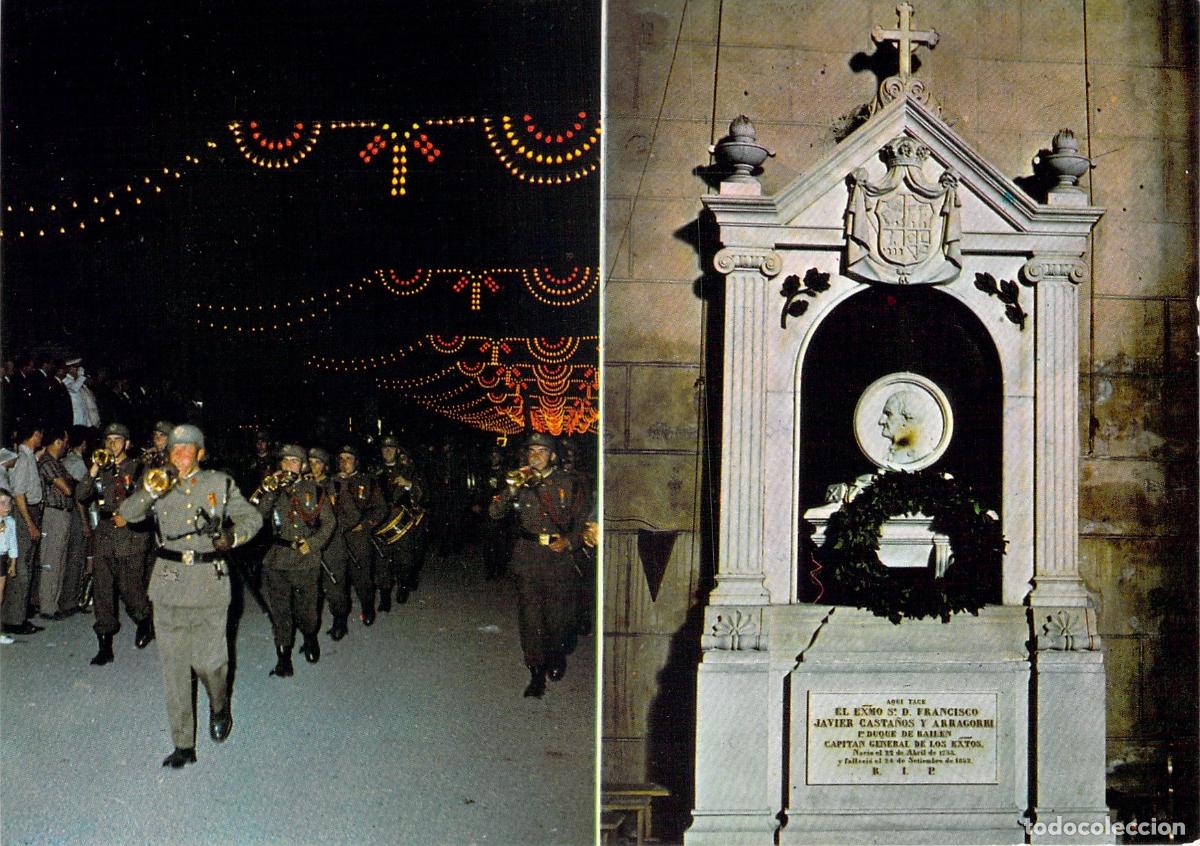 Postales: Postal de Bail&eacute;n, Desfile y Mausoleo del General Casta&ntilde;os