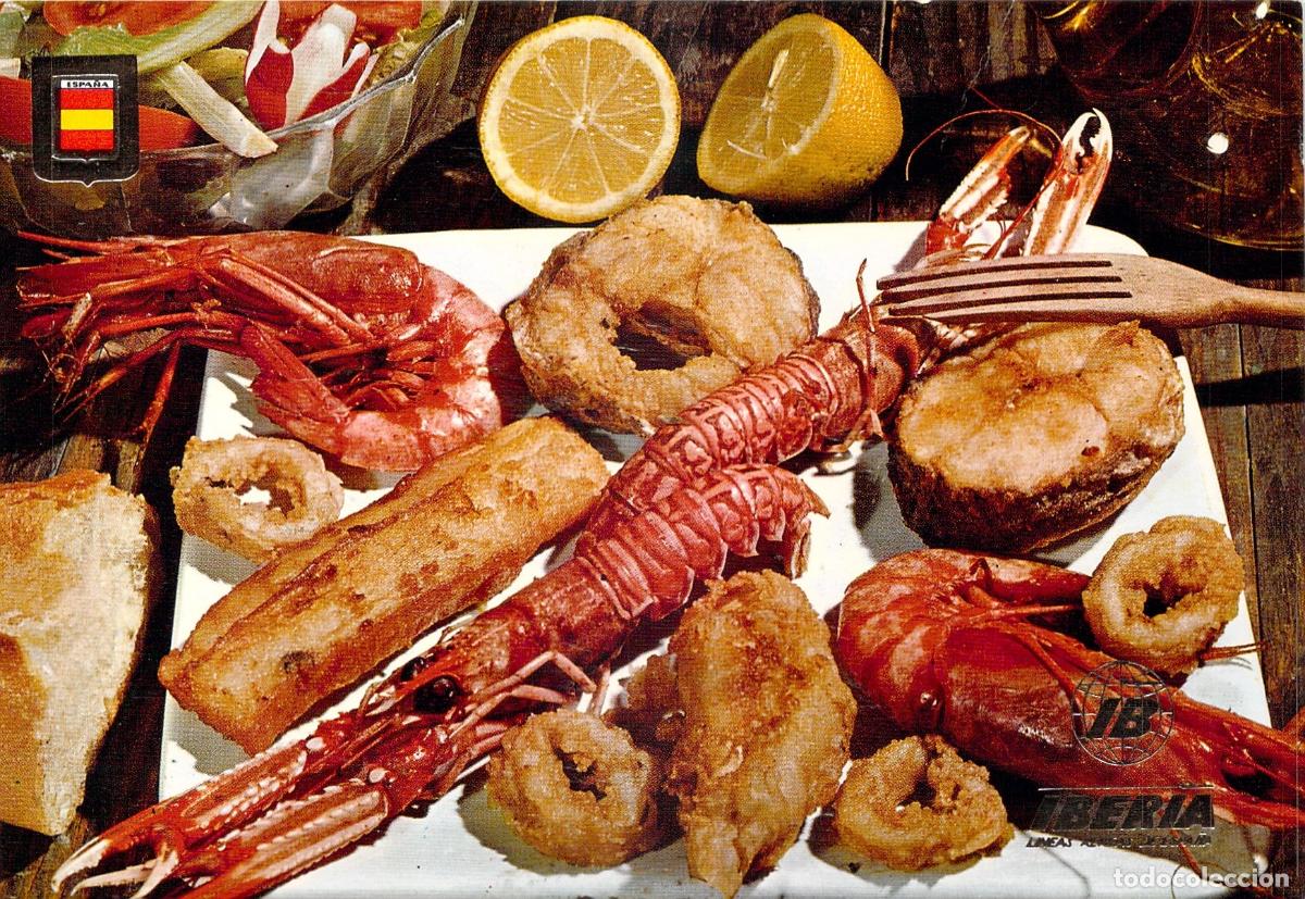Postales: Postal Gastron&oacute;mica Iberia Platos T&iacute;picos Fritada de Pescados