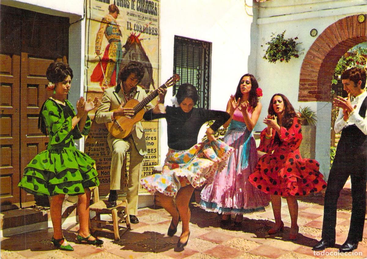 Postales: Postal Estampa T&iacute;pica Andaluza Flamenco y Guitarra