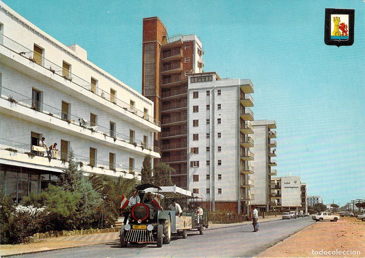 Postales: Postal de Malgrat de Mar Paseo Mar&iacute;timo y Tren Tricu Tricu