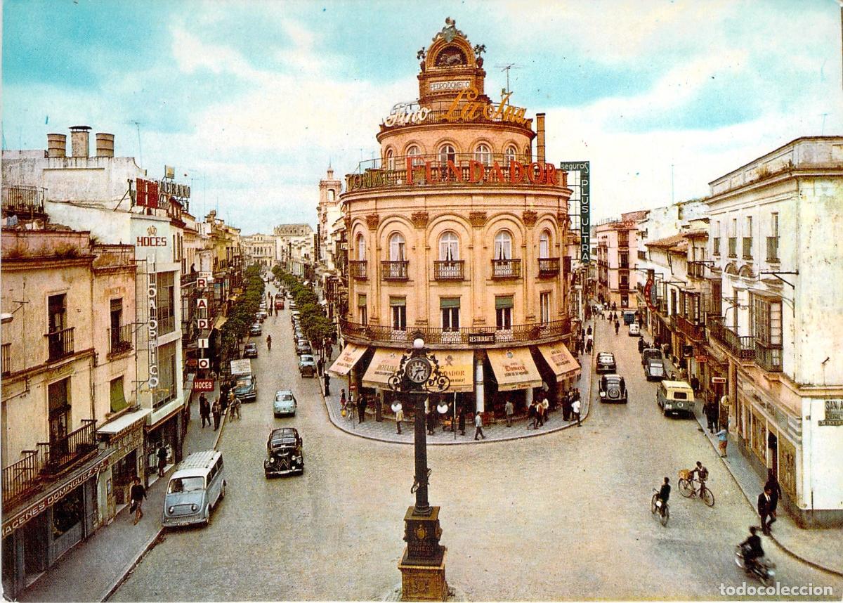 Postales: Postal de Jerez de la Frontera, Calles Jos&eacute; Antonio y Santa Mar&iacute;a