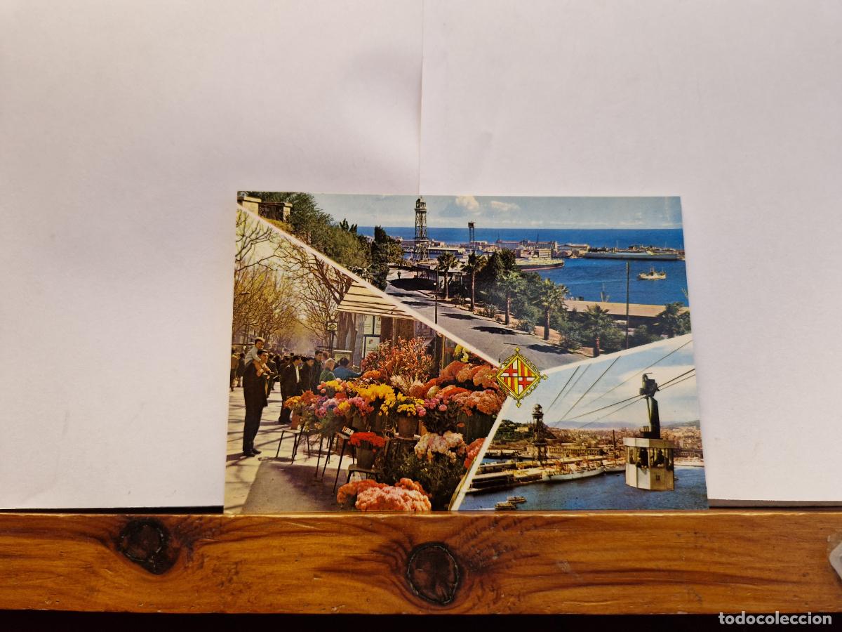 Postales: BONITA POSTAL CIRCULADA. BARCELONA. VISTAS DE LA CIUDAD.