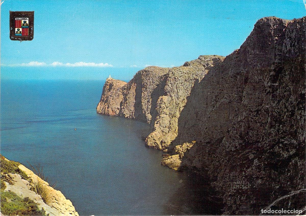 Postales: Postal de la Costa y Faro de Formentor en Mallorca, Baleares