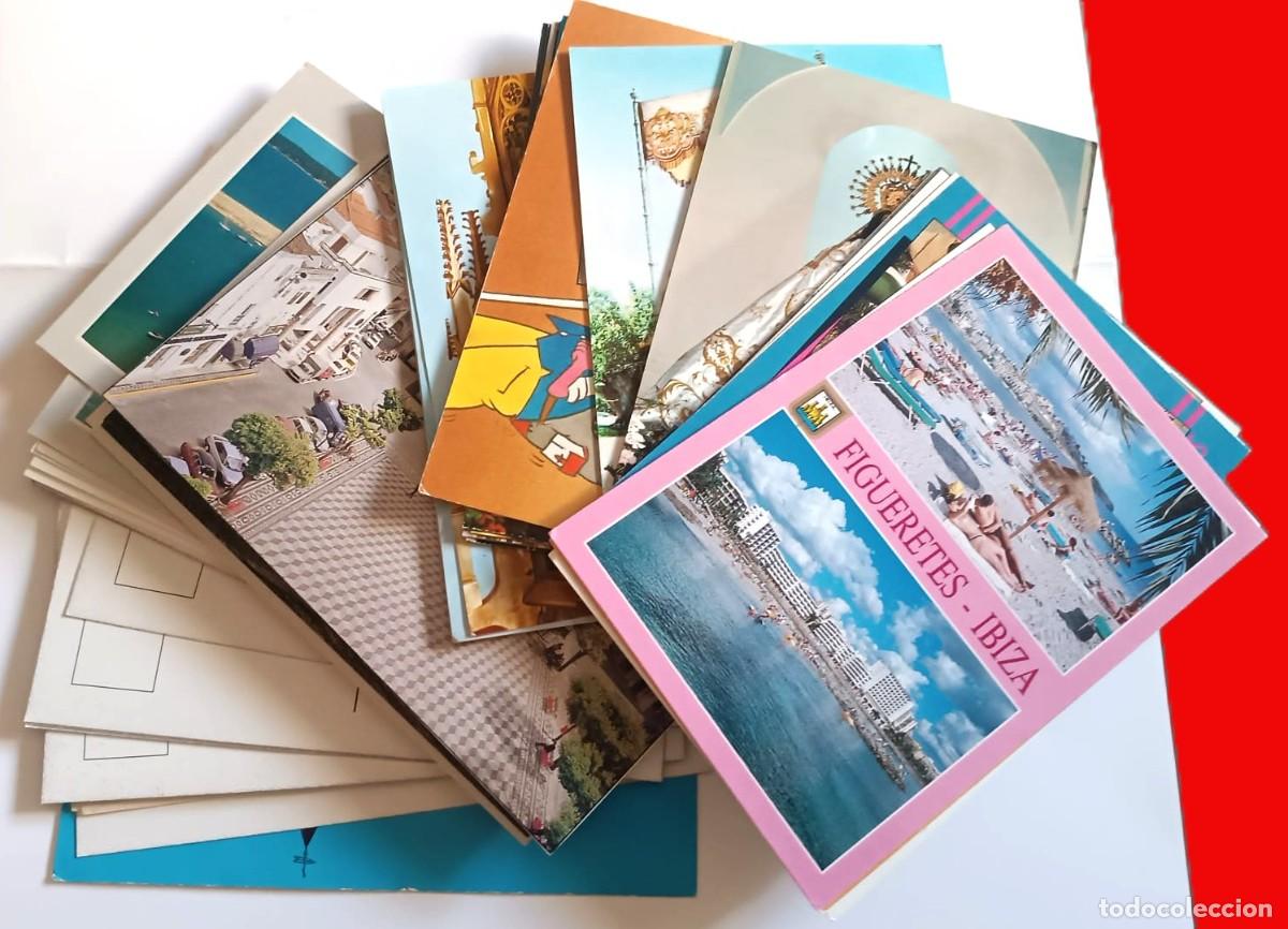 Postales: Lote de postales tur&iacute;sticas antiguas: Figueretes en Ibiza, Burdeos, M&eacute;rida. Salamanca, La Garrovilla