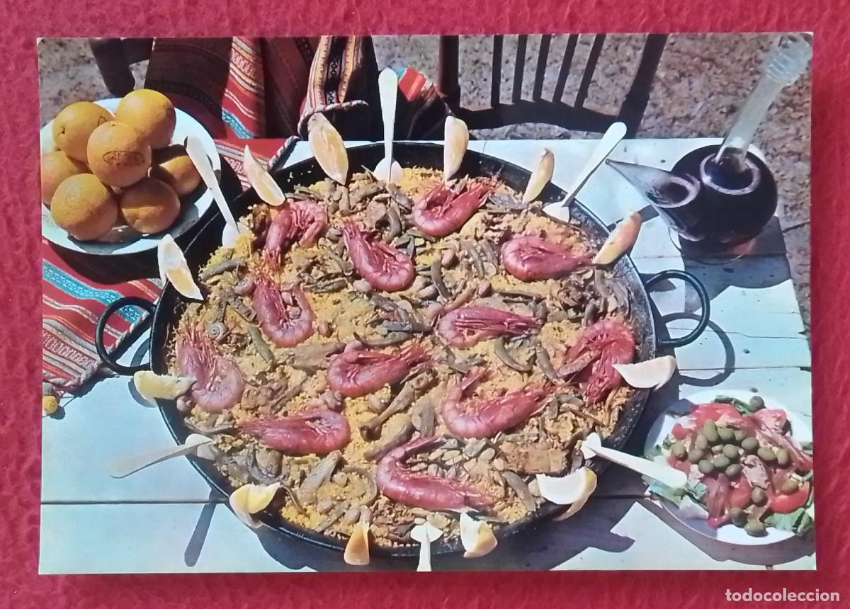 Postales: ANTIGUA POSTAL POST CARD ESPA&Ntilde;A SPAIN T&Iacute;PICO PLATO ESPA&Ntilde;OL, PAELLA, ARROZ RICE RIZ..GAMBAS..ESPAGNE.