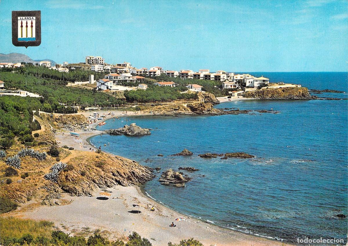Postales: Postal de la Playa La Farella en Llan&ccedil;&agrave;, Costa Brava