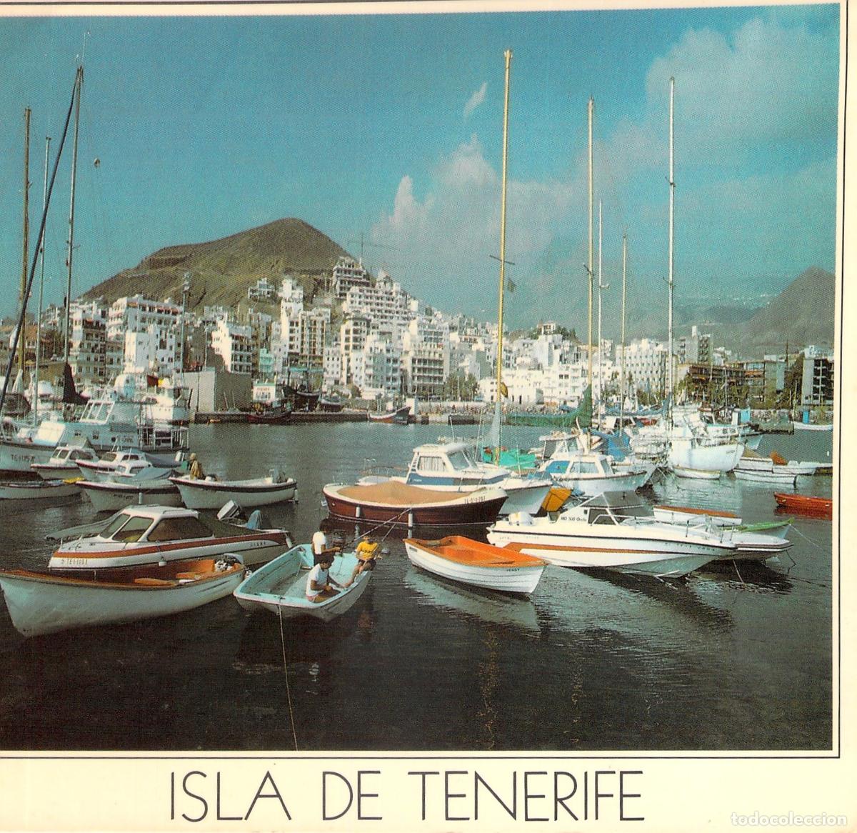 Postales: Postal de Los Cristianos, Isla de Tenerife, Puerto y Barcos