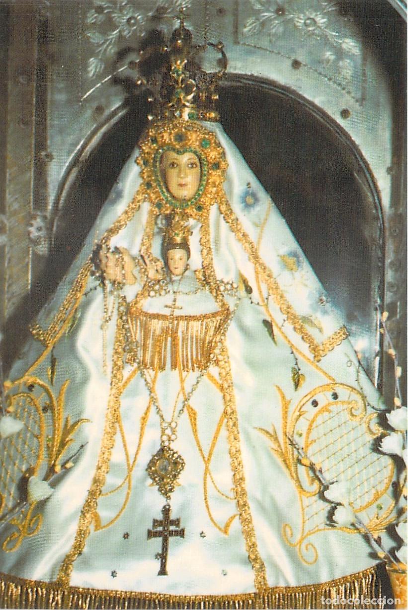 Postales: Estampa de la Virgen de la Hiniesta con Oraci&oacute;n de la Salve