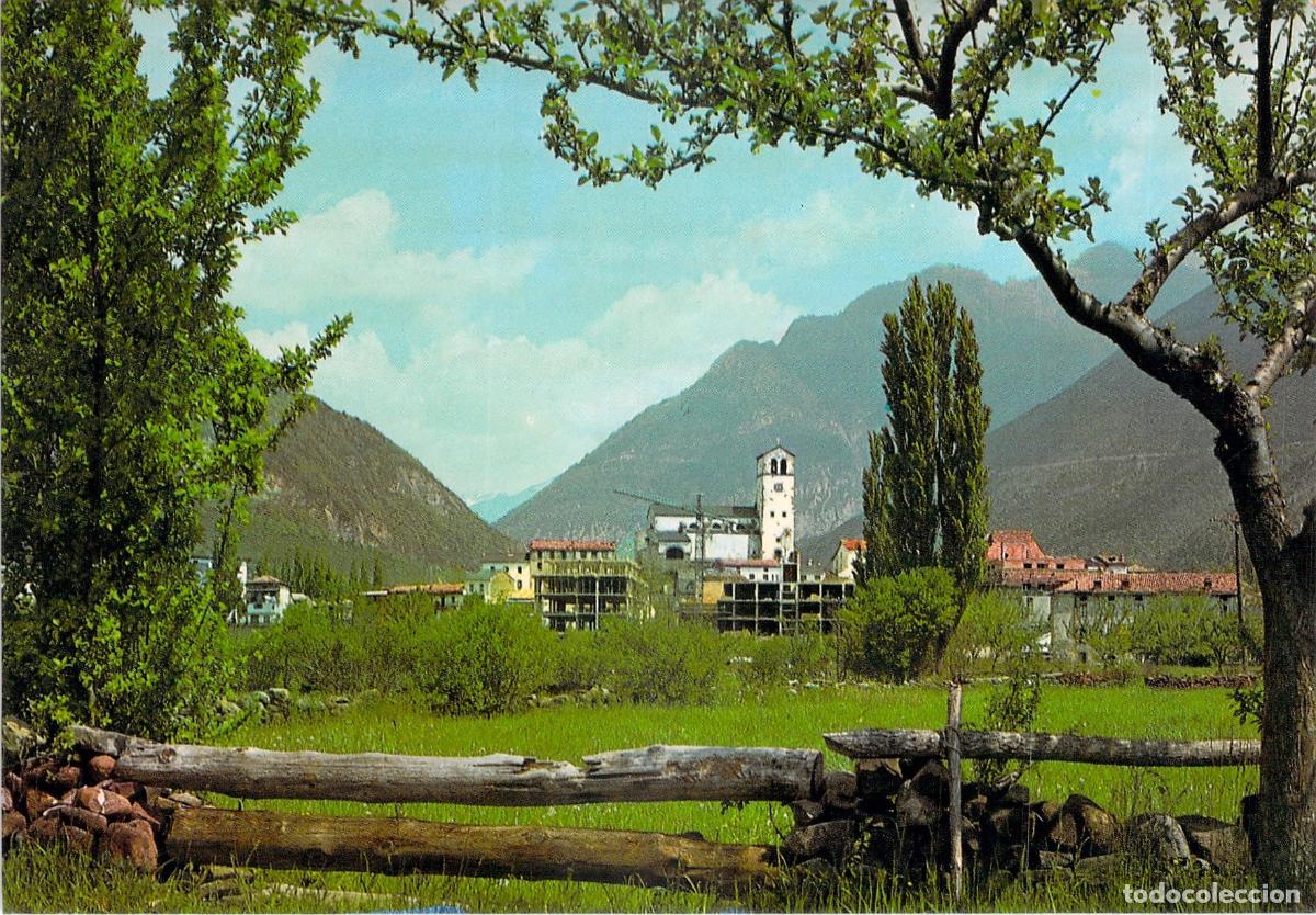 Postales: Postal de Biescas - Vista Parcial del Pirineo Aragon&eacute;s en Huesca
