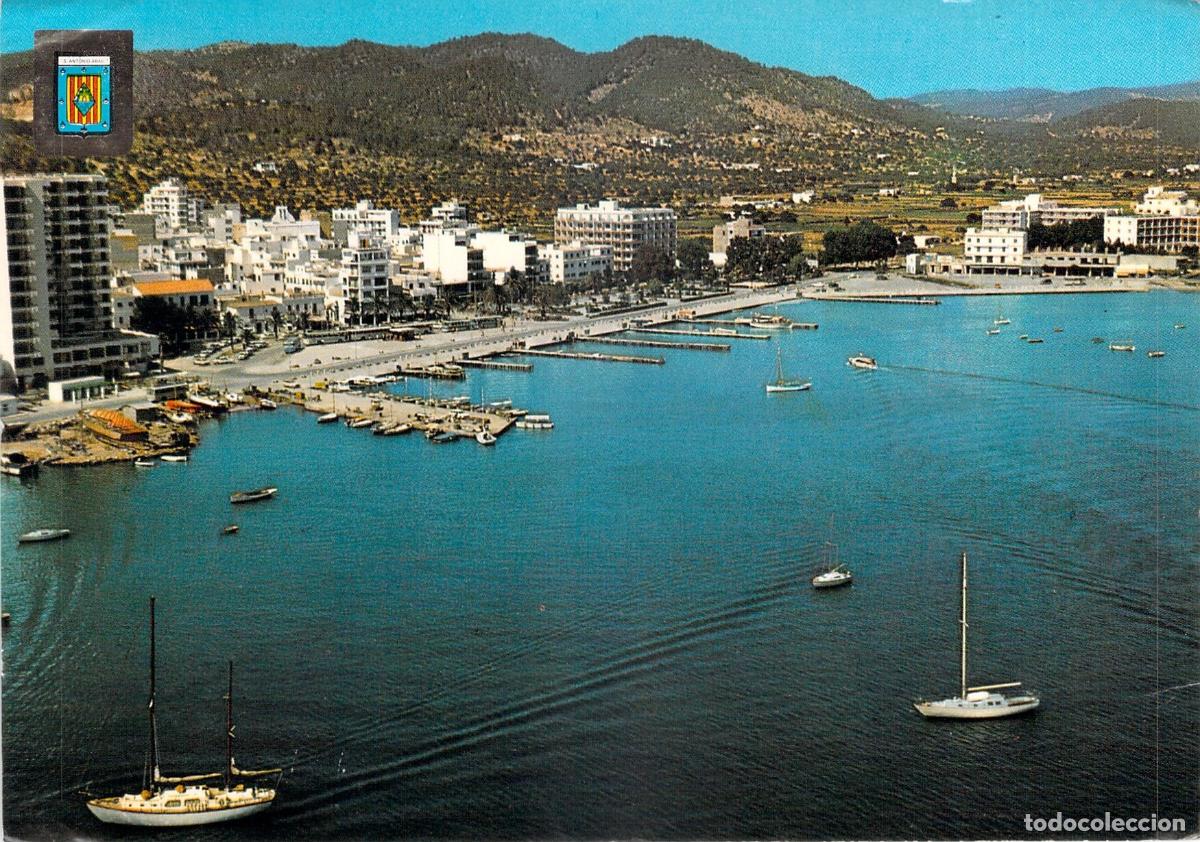 Postales: Postal de San Antonio Abad Ibiza Vista A&eacute;rea del Puerto