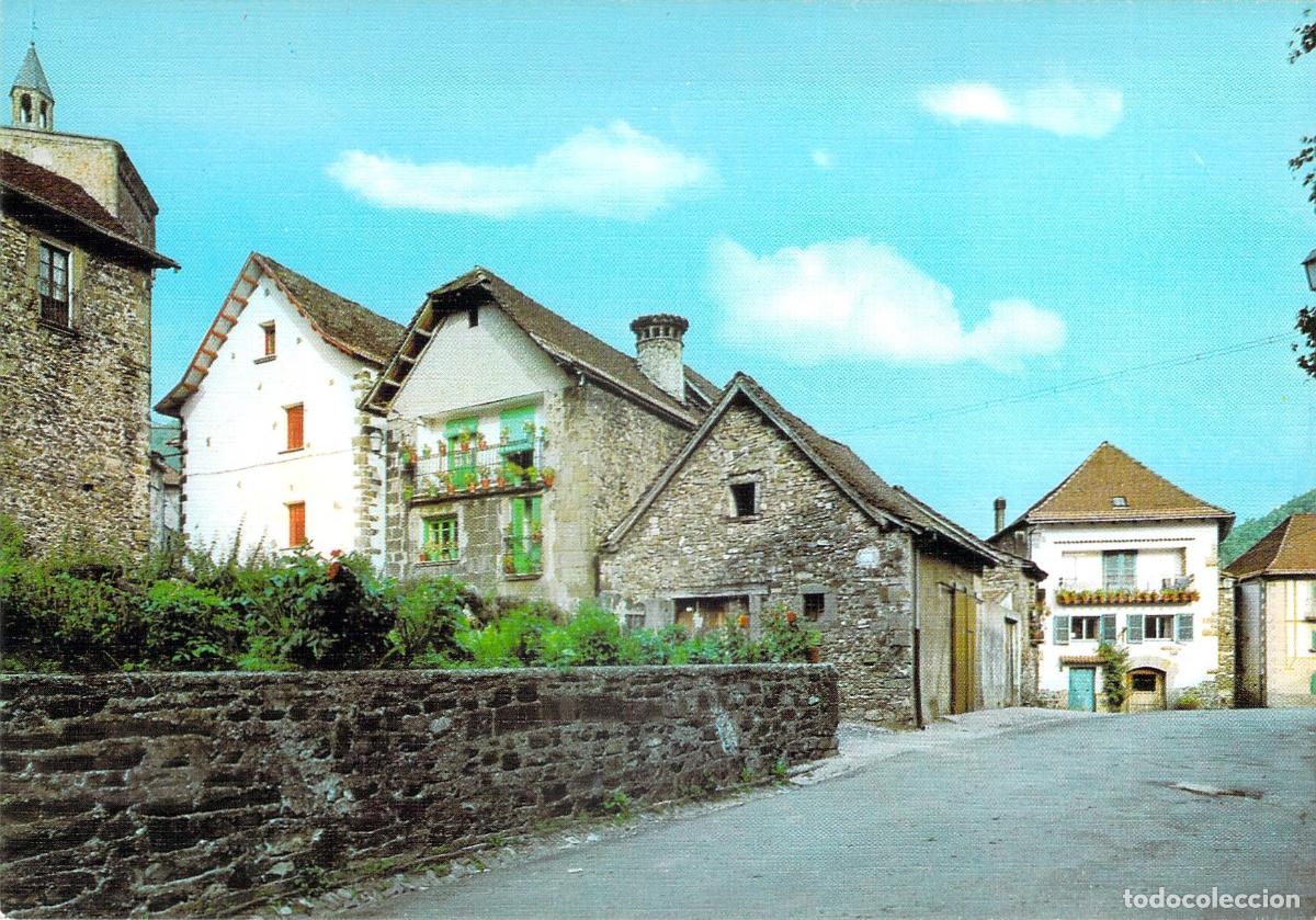 Postales: Postal Isaba Navarra Rincon Tipico y Carretera a Roncal