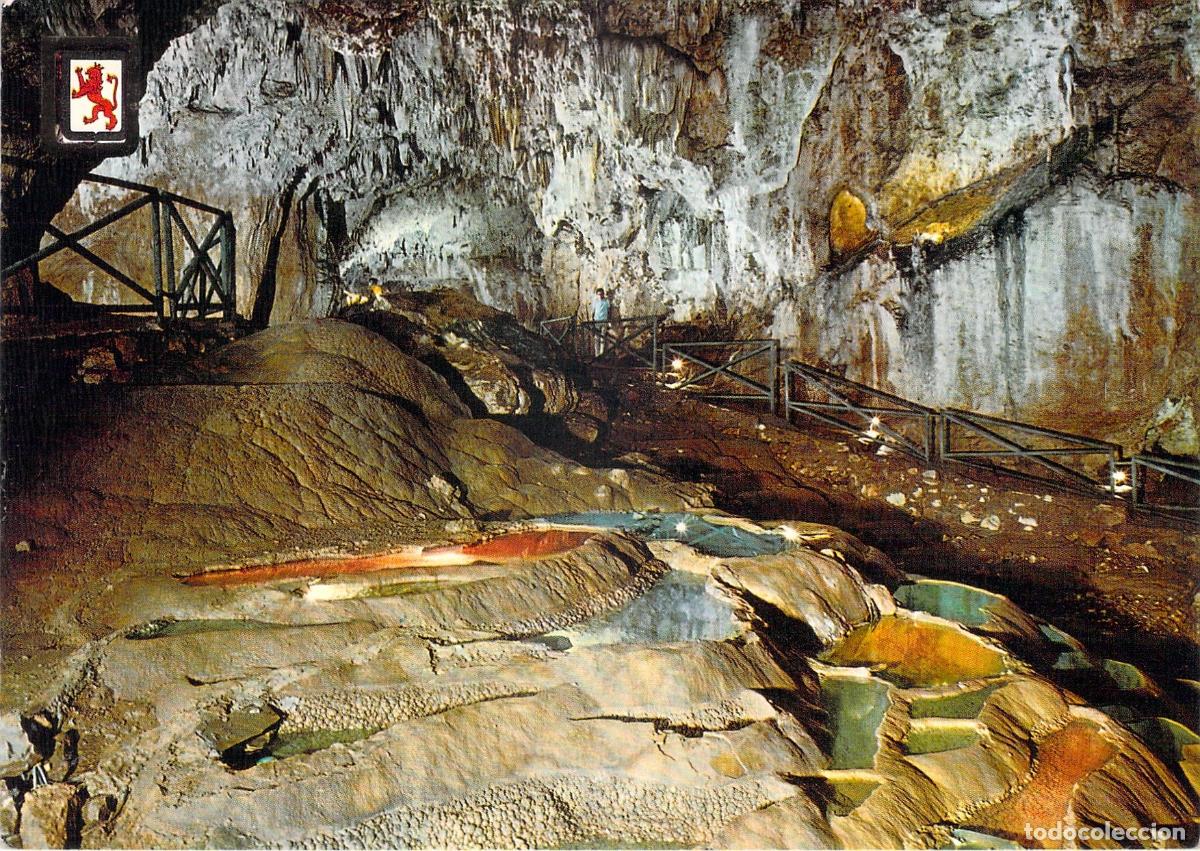 Postales: Postal de las Cuevas de Valporquero, Microlagos, Le&oacute;n