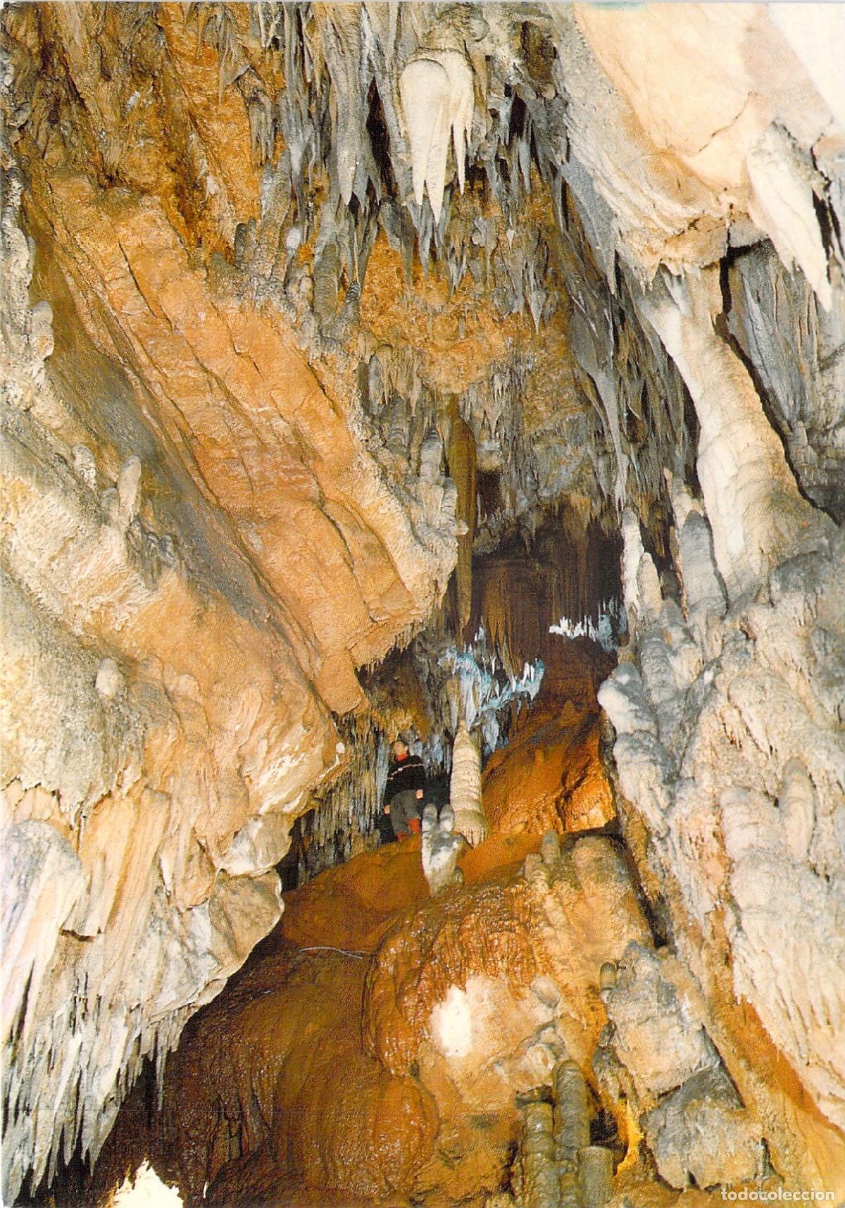 Postales: Postal Cueva de Valporquero Le&oacute;n Gran Colada Roja