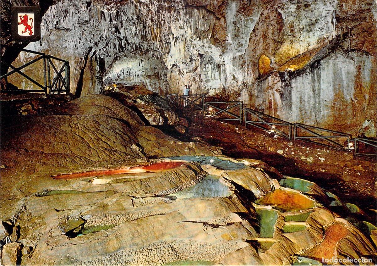 Postales: Postal de las Cuevas de Valporquero, Microlagos, Le&oacute;n