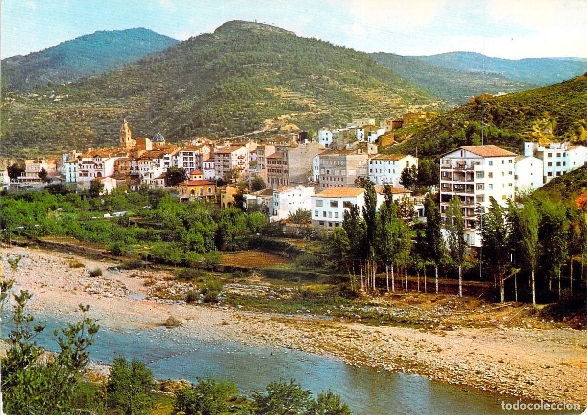Postales: Postal de Montanejos con Vista Panor&aacute;mica y R&iacute;o Mijares