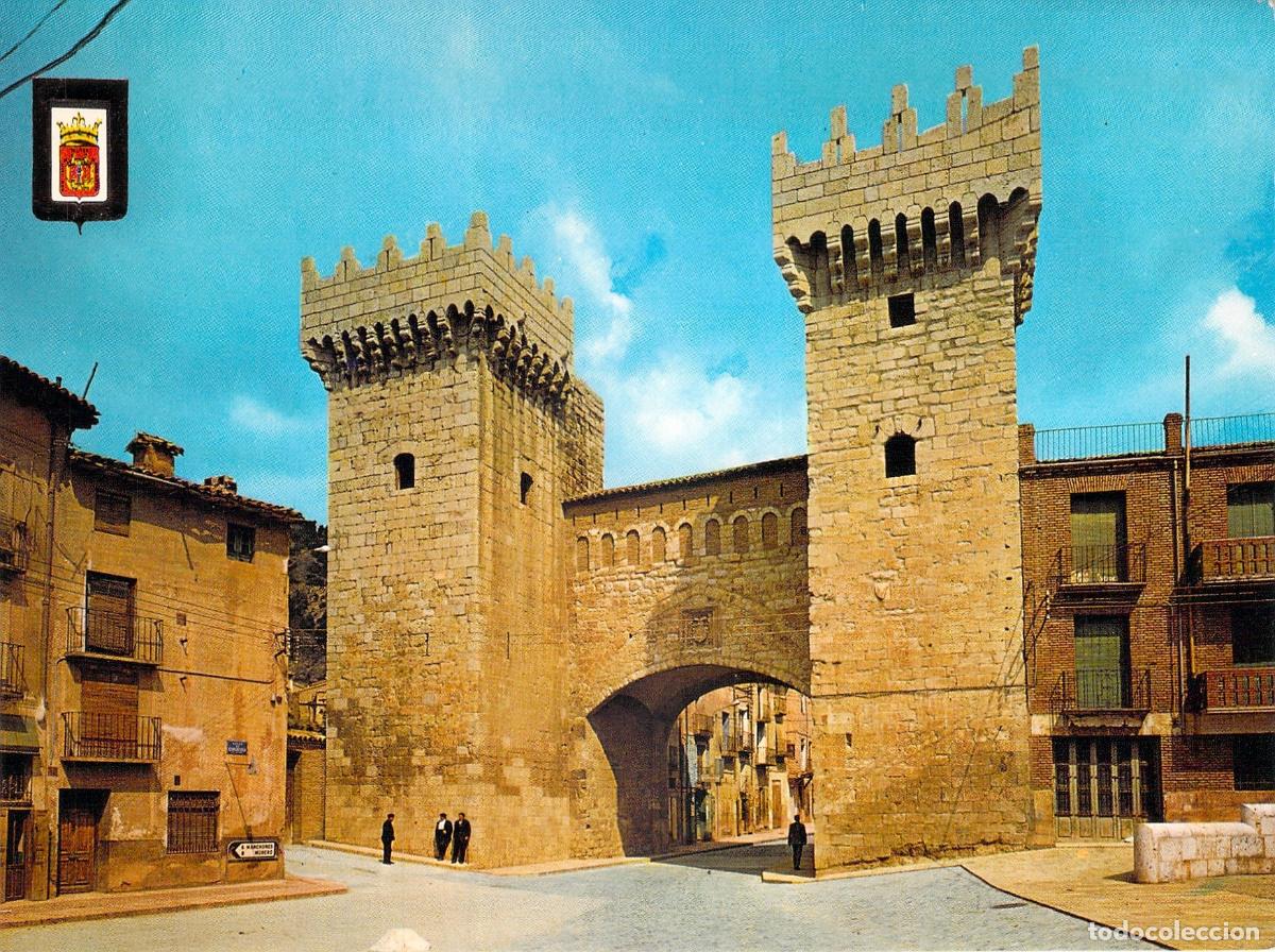Postales: Postal de la Puerta Baja de Daroca, Zaragoza
