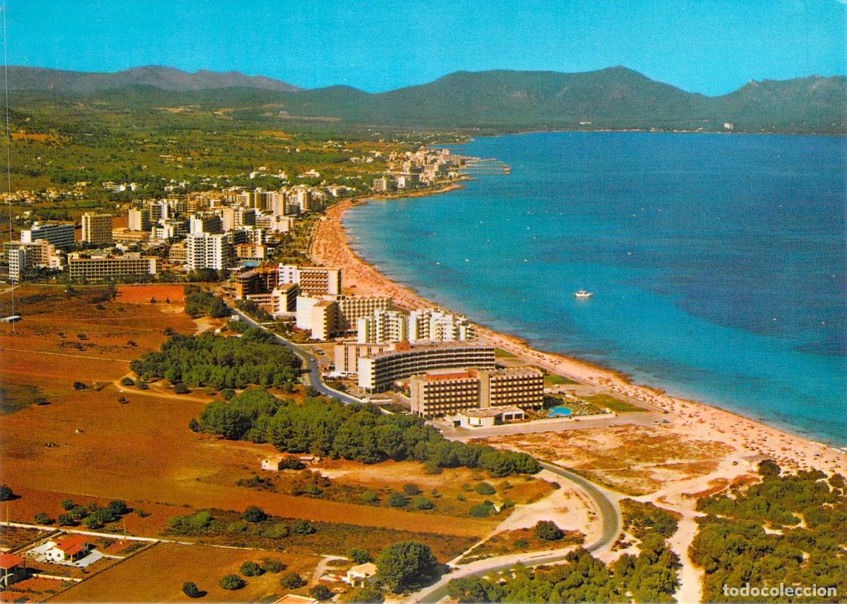 Postales: Postal de Vista A&eacute;rea de Cala Millor en Mallorca