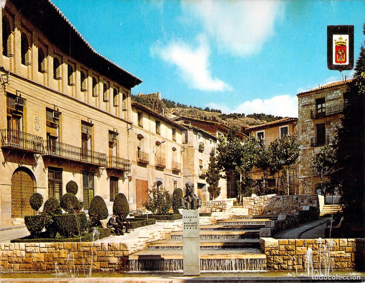 Postales: Postal de la Plaza General&iacute;simo en Daroca, Zaragoza, Arag&oacute;n