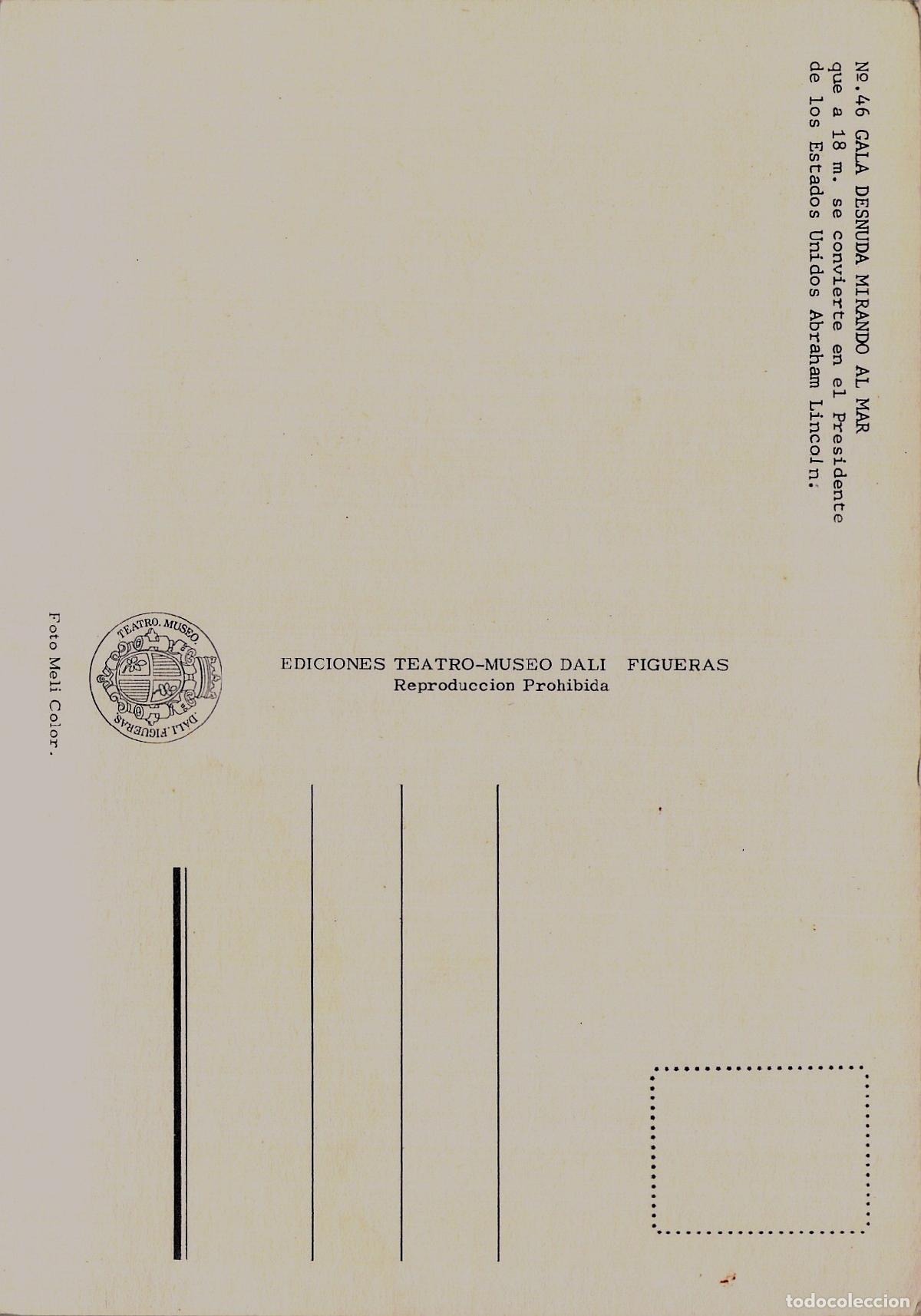 Postales: Postal de Obra de Dal&iacute; Gala Desnuda Mirando al Mar - Foto 2