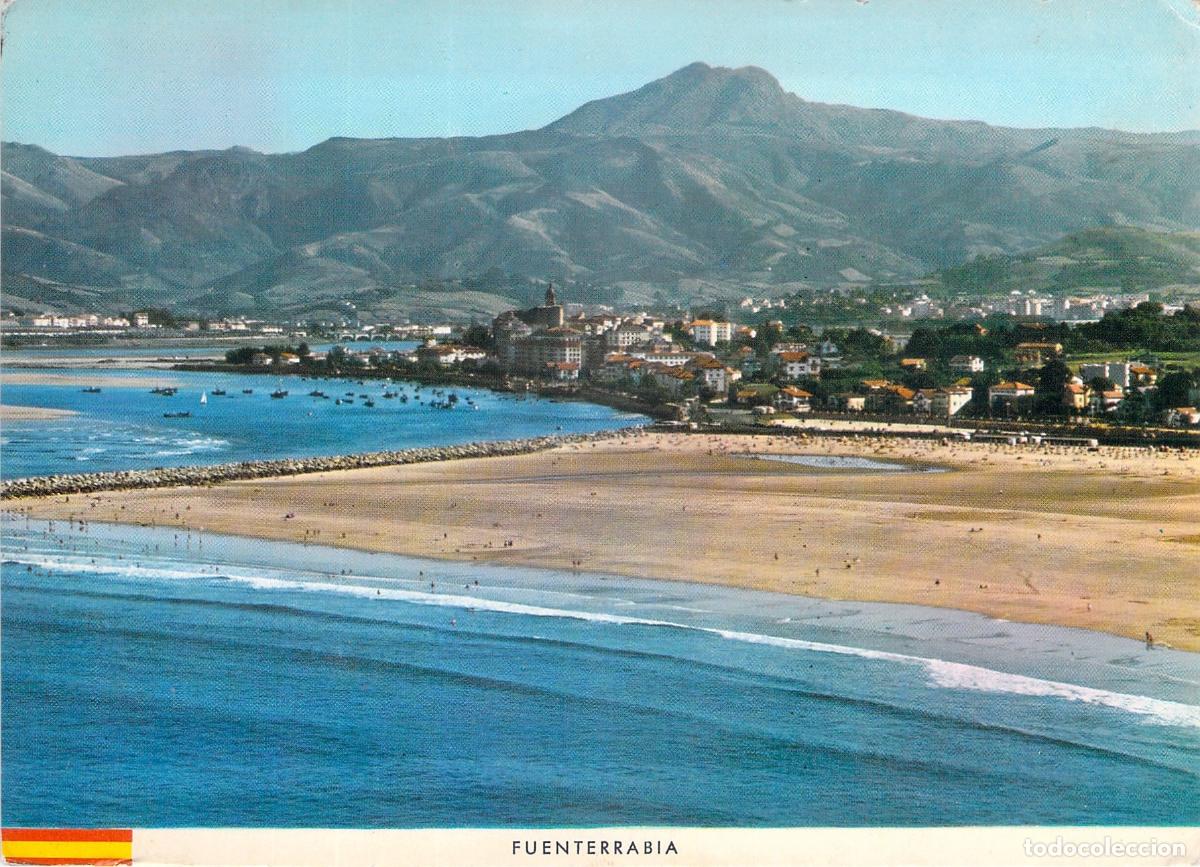 Postales: Postal de Hondarribia, costa y monta&ntilde;a