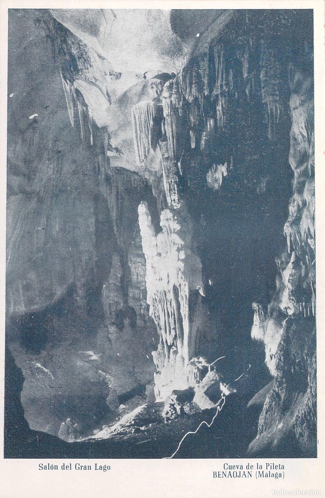 Postales: Postal de la Cueva de la Pileta, Sal&oacute;n del Gran Lago en Benaojan