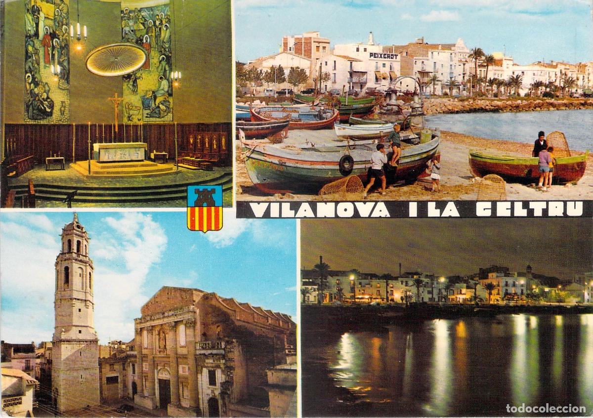 Postales: Postal de Vilanova i la Geltr&uacute; vistas m&uacute;ltiples