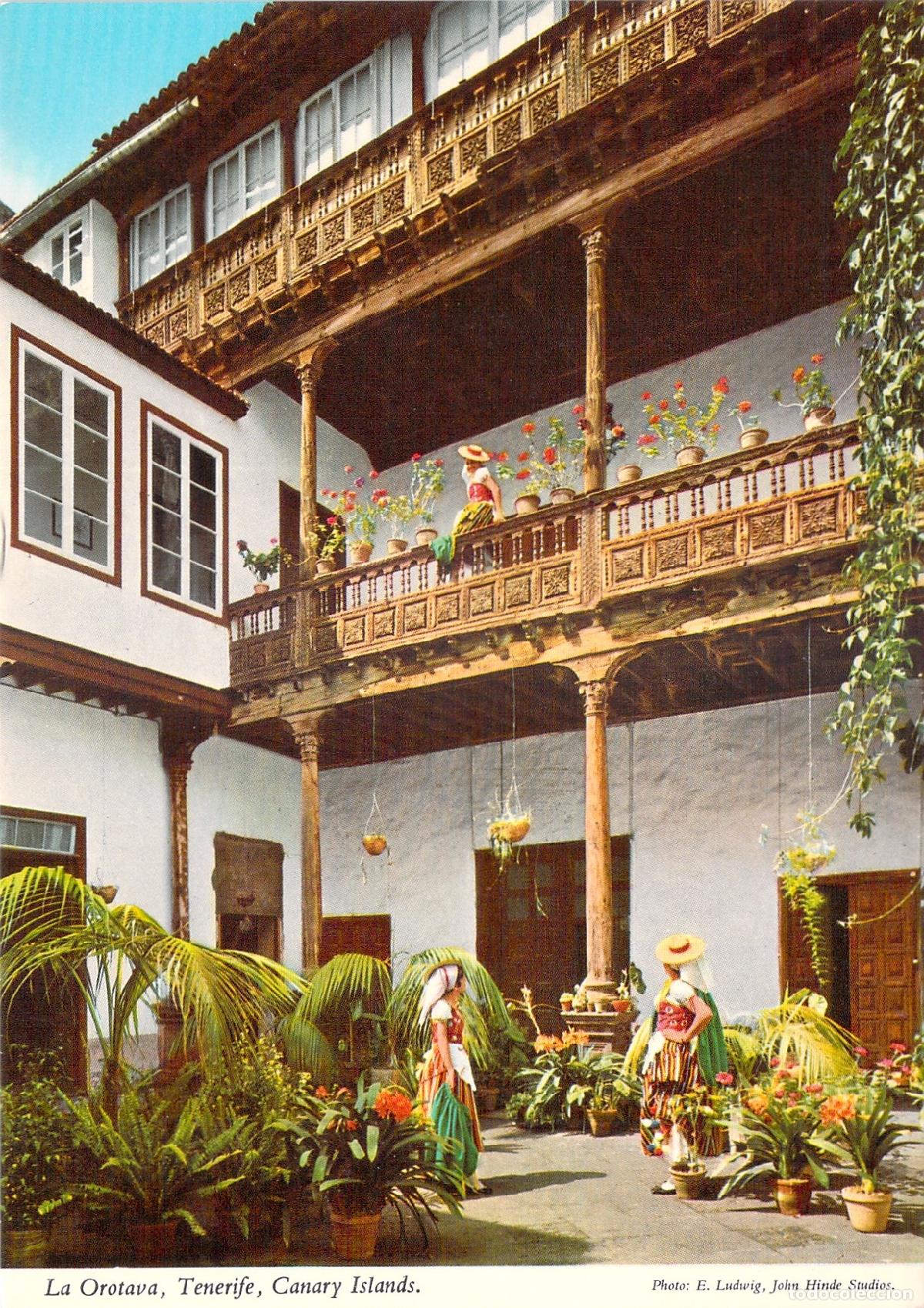 Postales: Postal de la Casa de los Balcones en La Orotava, Tenerife