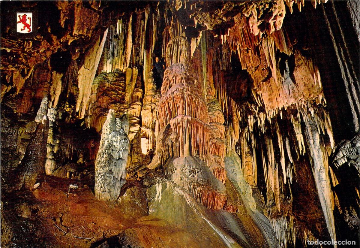 Postales: Postal de las Cuevas de Valporquero, Sala de la Virgen, Le&oacute;n