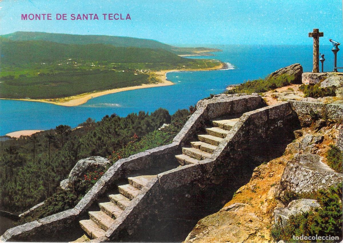 Postales: Postal de A Guarda, Monte de Santa Tecla y desembocadura del Mi&ntilde;o