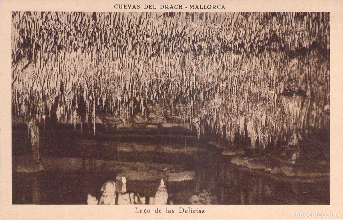 Postales: Postal de Cuevas del Drach Lago de las Delicias Mallorca