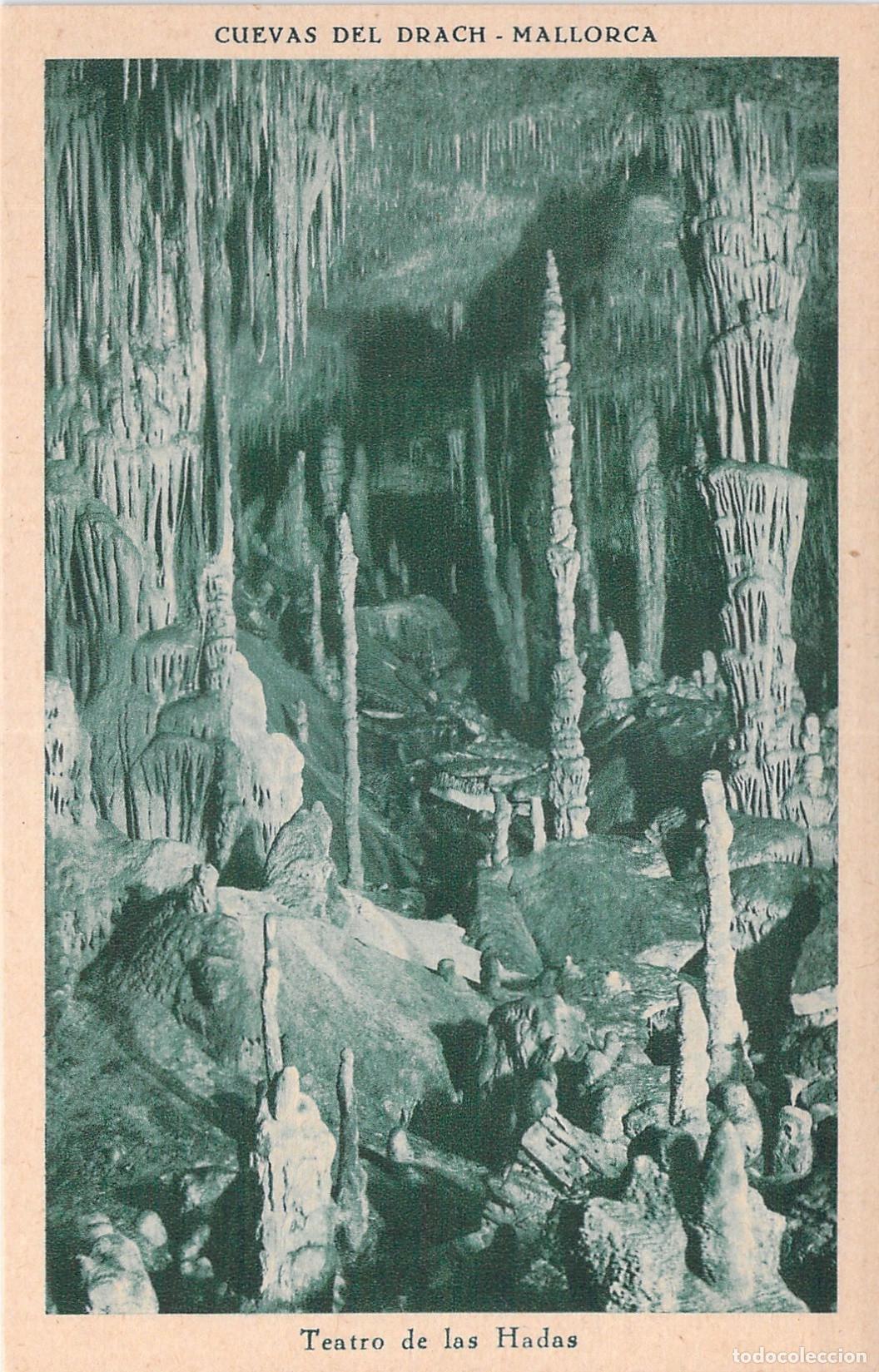 Postales: Postal de las Cuevas del Drach en Mallorca, Teatro de las Hadas