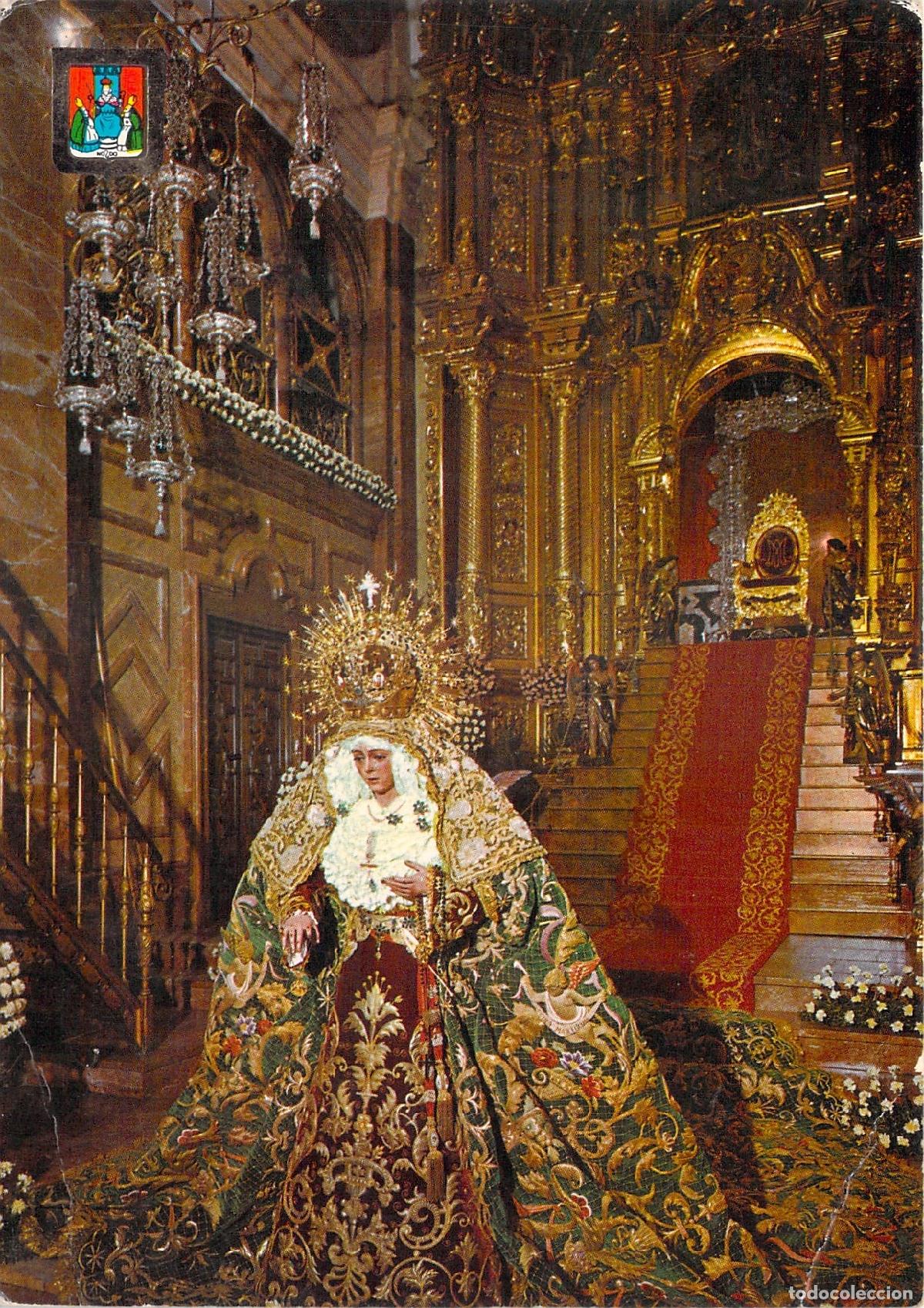 Postales: Postal de la Virgen de la Macarena en Sevilla