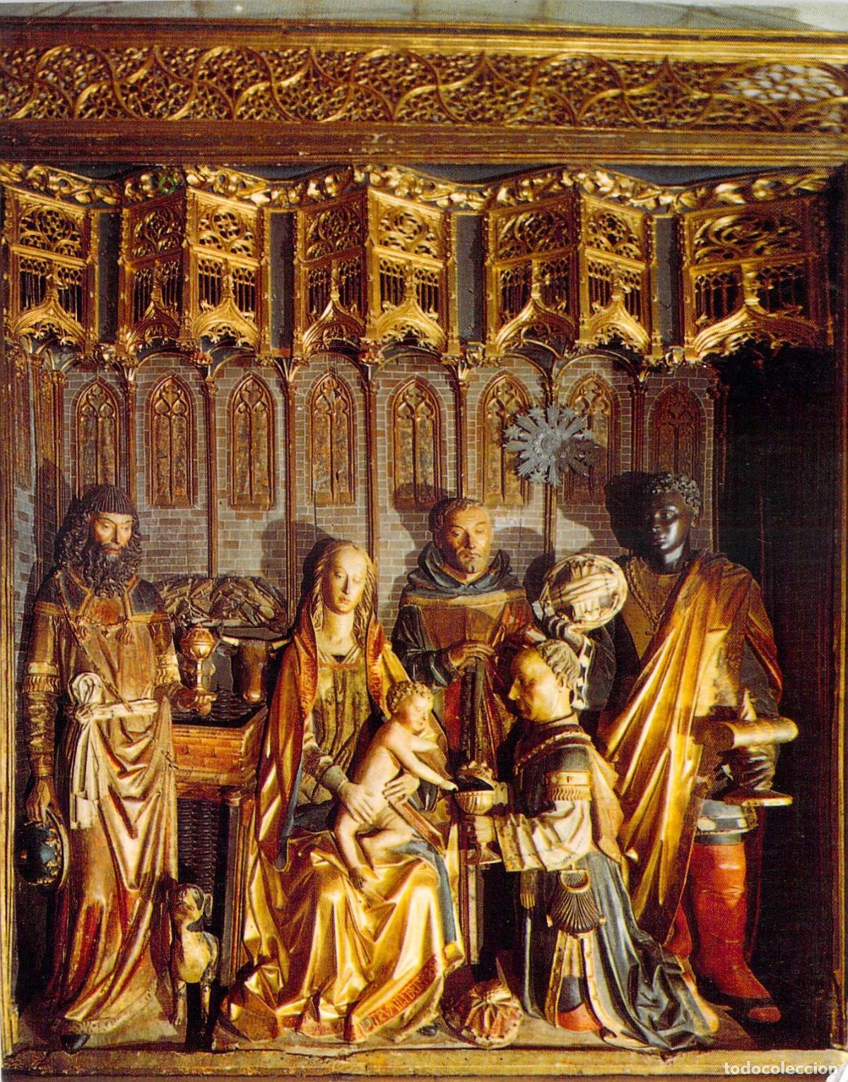 Postales: Postal de Covarrubias, Adoraci&oacute;n de los Reyes Magos, Tr&iacute;ptico Flamenco