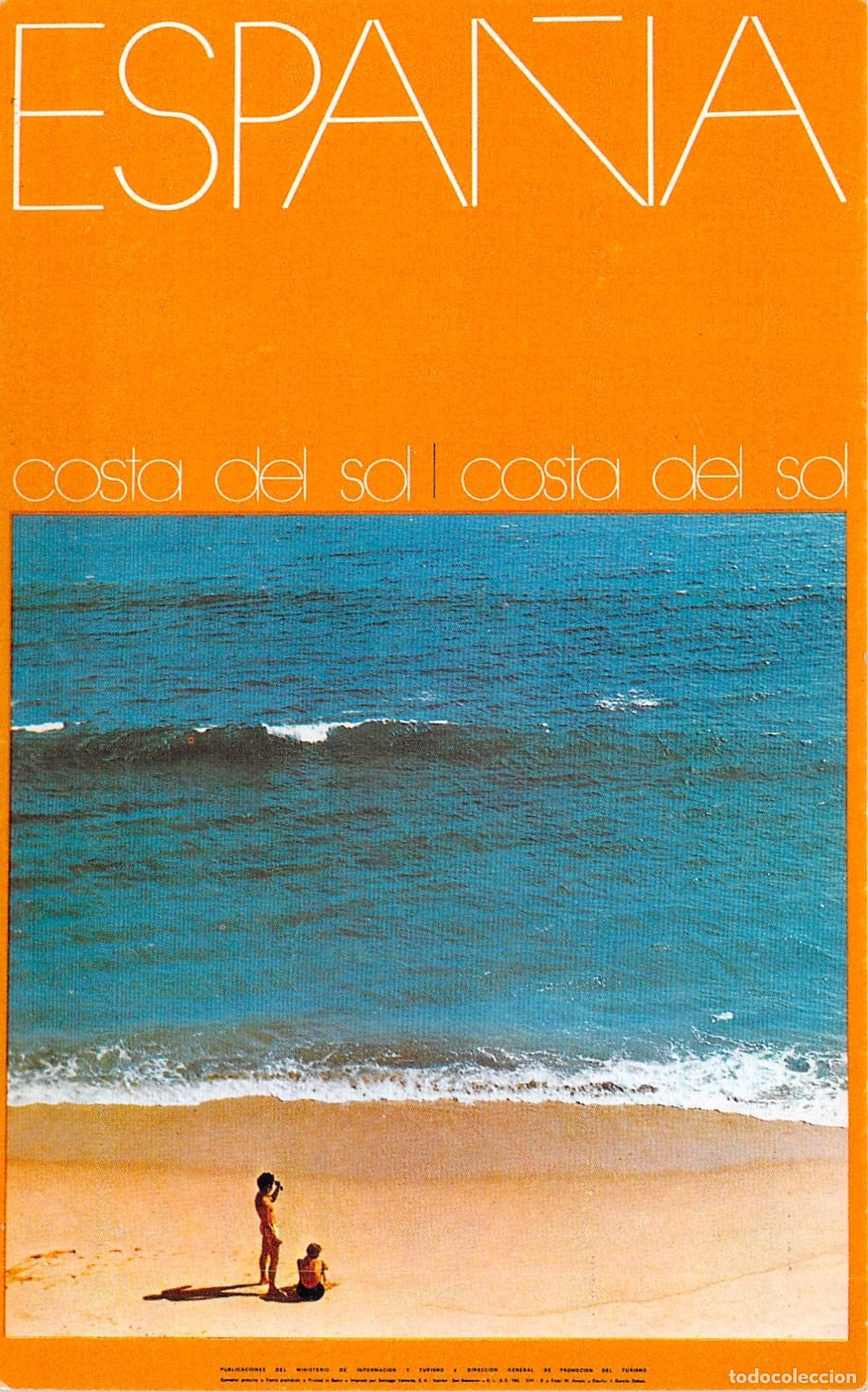 Postales: Postal de Espa&ntilde;a Costa del Sol Cartel Tur&iacute;stico