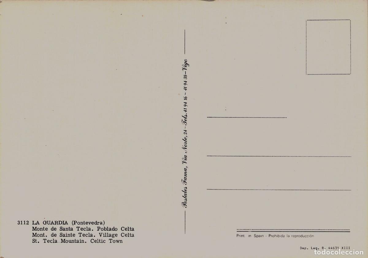 Postales: Postal de A Guarda, Poblado Celta en el Monte Santa Tecla - Foto 2