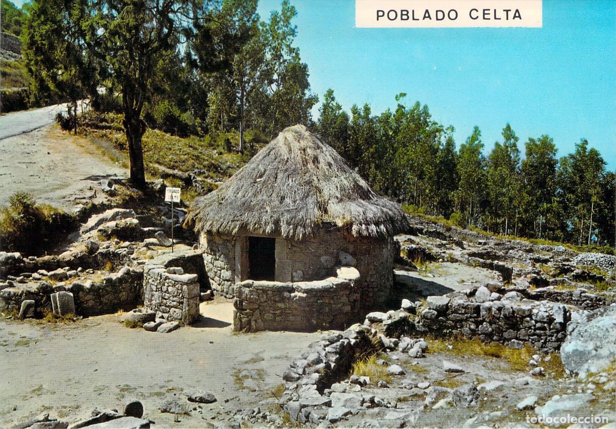 Postales: Postal de A Guarda, Poblado Celta en el Monte Santa Tecla