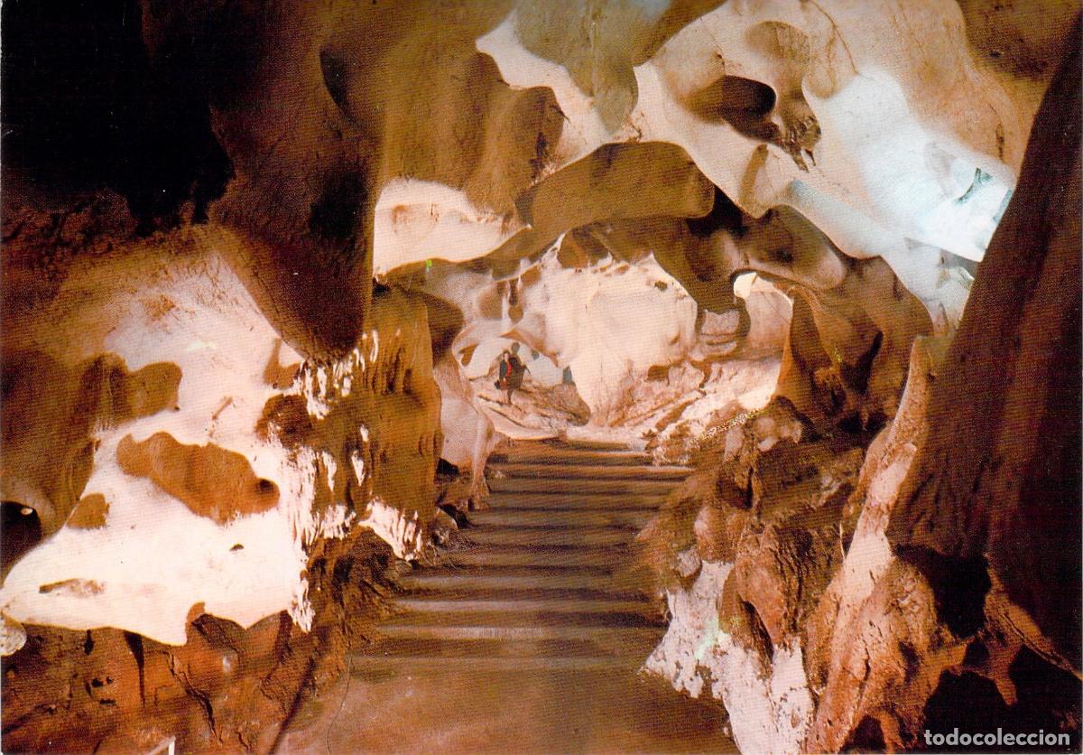 Postales: Postal de la Sala de Noctiluca en la Cueva del Tesoro de M&aacute;laga