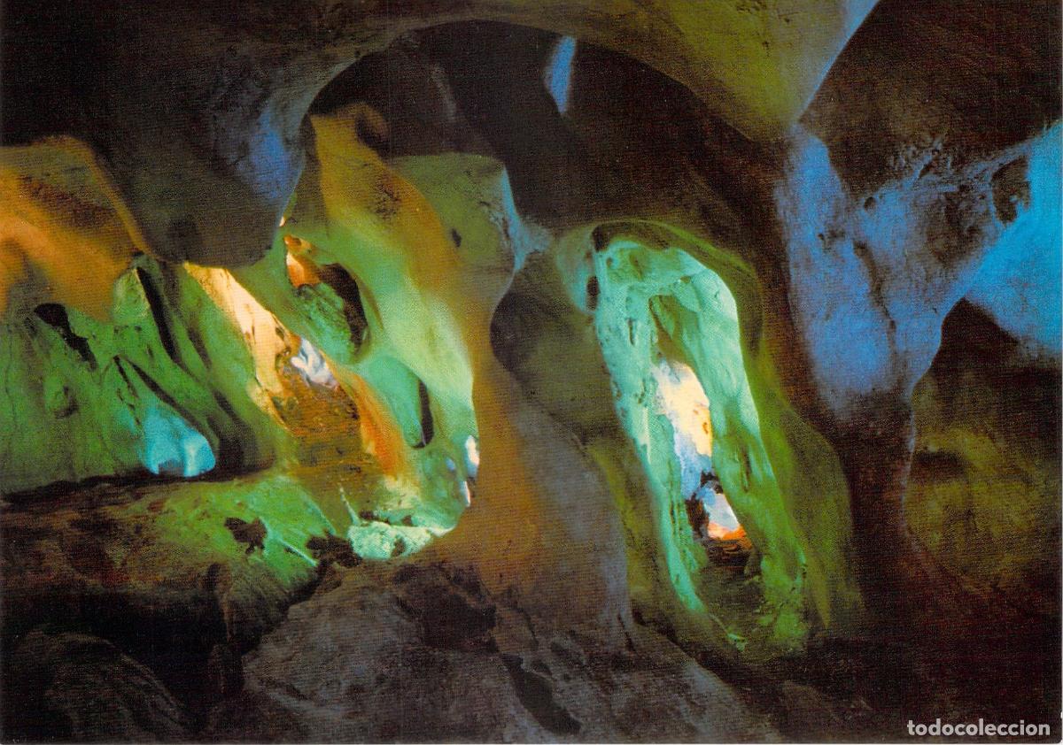 Postales: Postal de la Sala de Noctiluca en la Cueva del Tesoro, Malaga