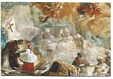 Postales: DETALLE, &rdquo; CUPULA. REGINA MARTYRUM &rdquo;.- CAPILLA DE SAN JOAQUIN - BASILICA DEL PILAR.- ZARAGOZA