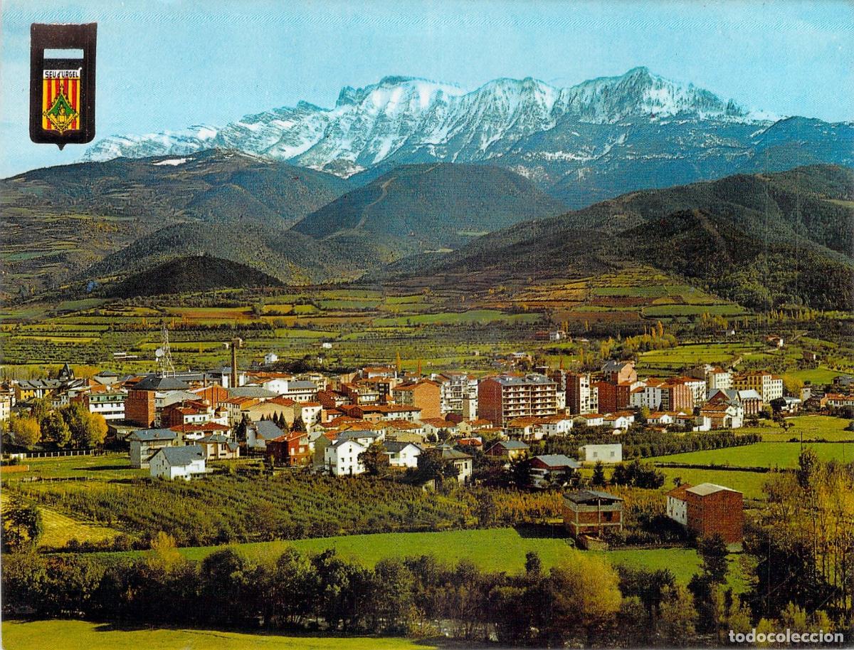 Postales: Postal de la vista general de La Seu d'Urgell y el Cad&iacute;